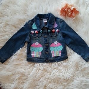 NWOT 3T Cupcake Jean Jacket